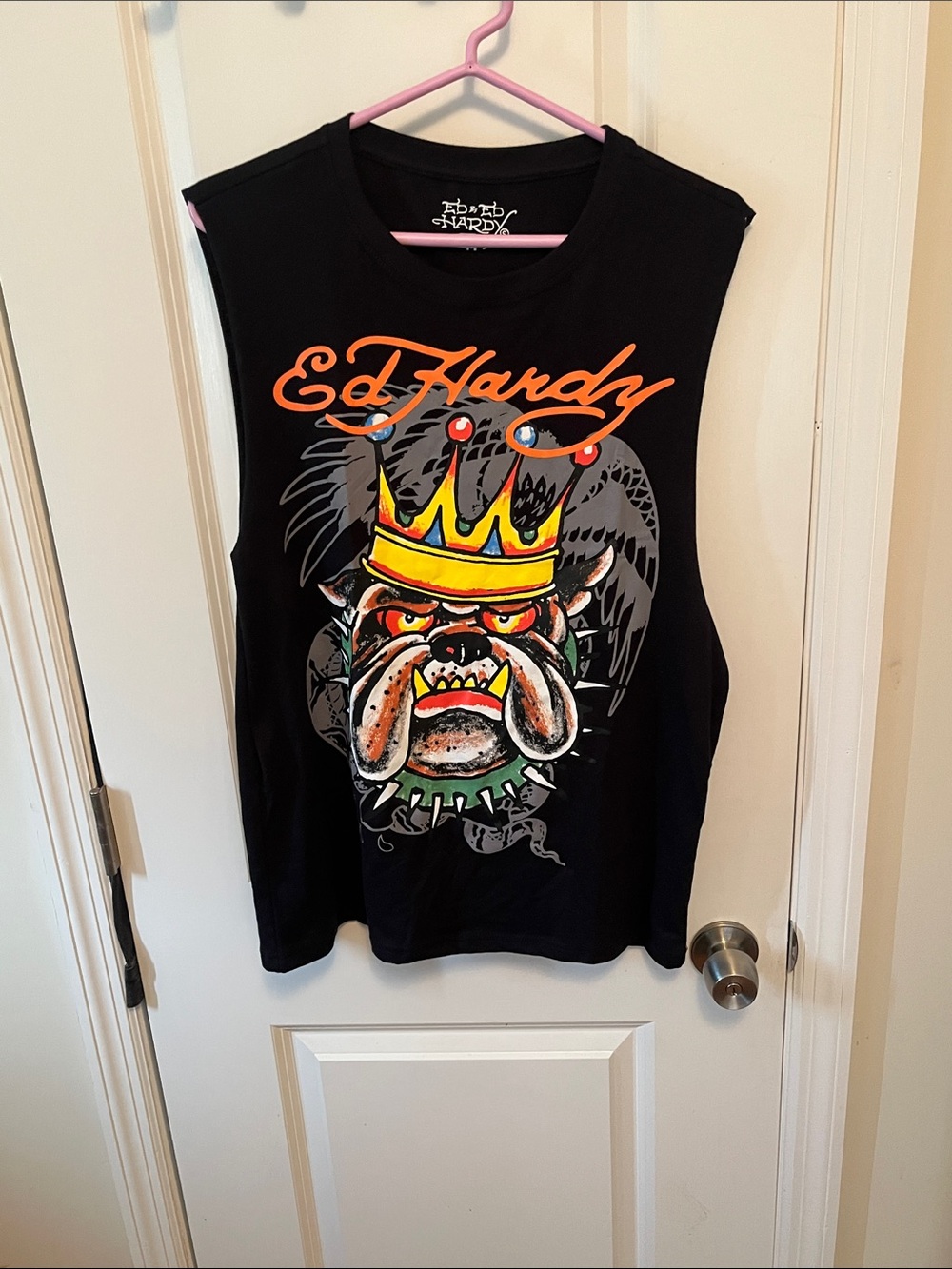 Ed Hardy Bulldogs Cutoff Tee NWT 🔥